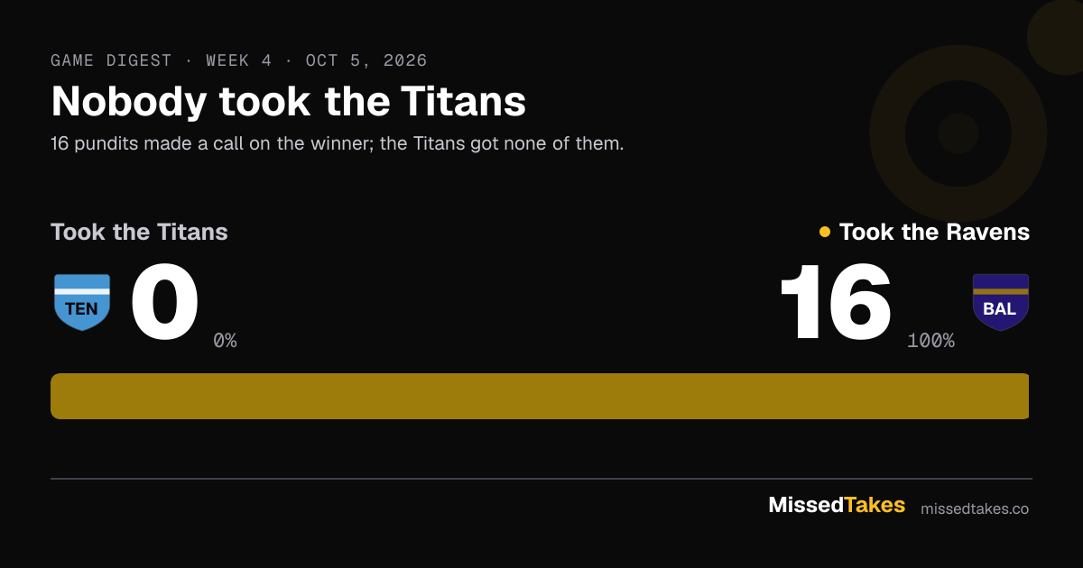 Nobody took the Titans