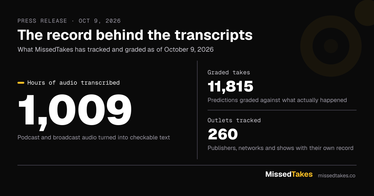The record behind the transcripts